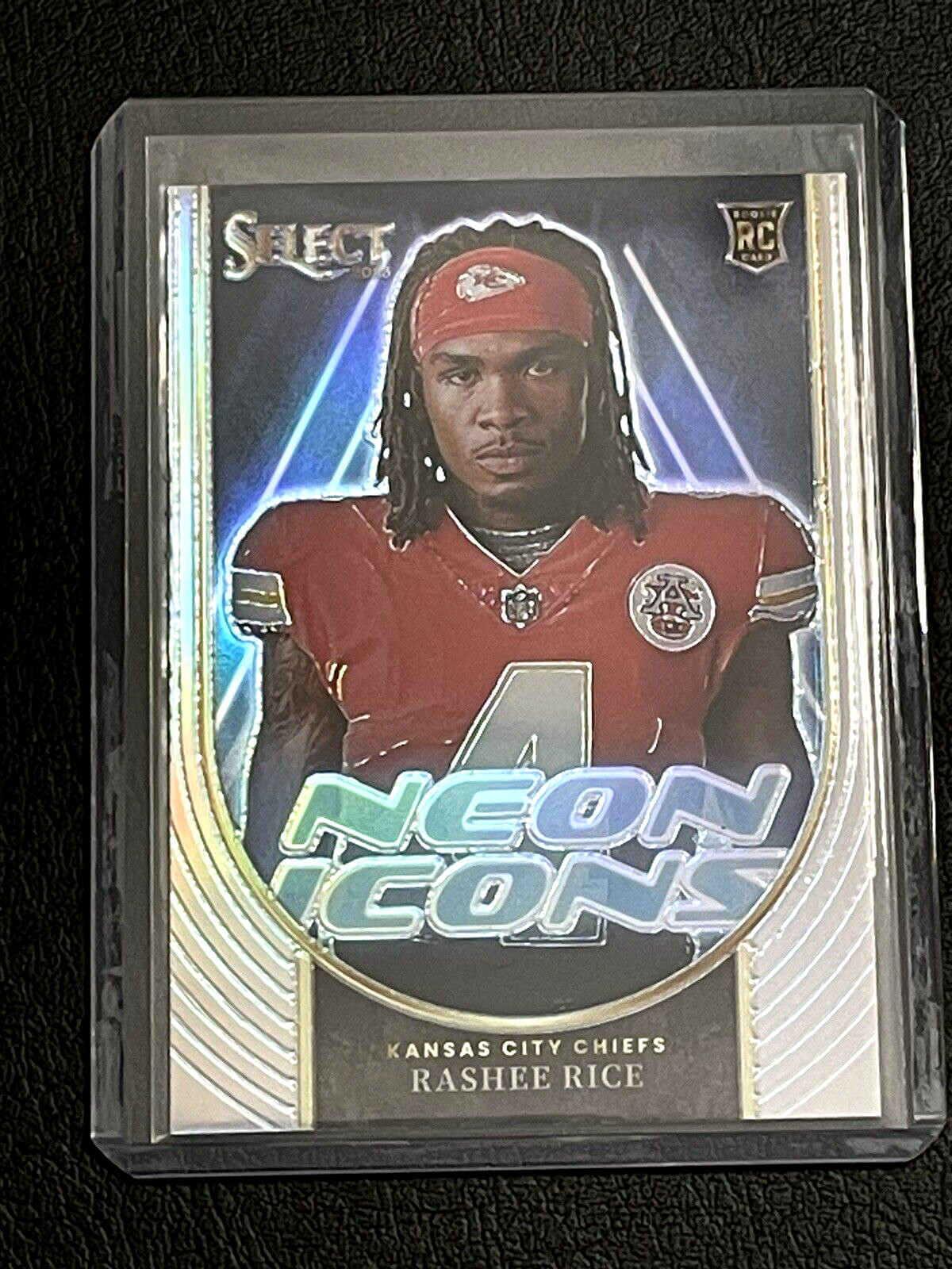 2023 Panini Select - Neon Icons Silver Prizm #NI-RRI Rashee Rice (RC)