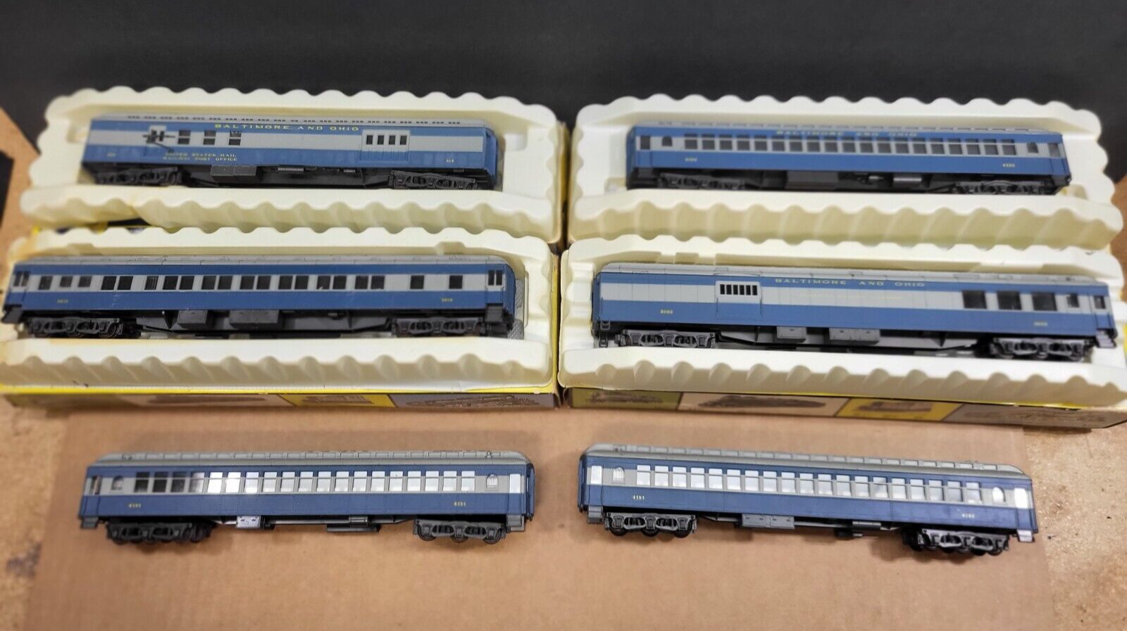 Lot of 6 AHM HO Scale B&O Passenger Cars 2 Shipping eBay