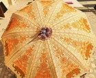 Garden Parasol Handmade Embroidered Indian Outdoor Sun Shade Patio Umbrella 72"