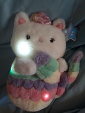 Glow Brights Cat Mermaid Mermaid Kitten Plush New Plush Fao Schwartz