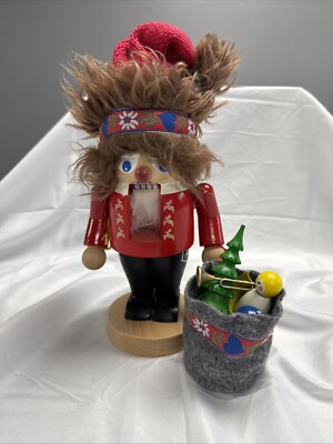 Steinbach Nutcracker Santa With Toy Bag Stars On Hat Made In Germany No Box