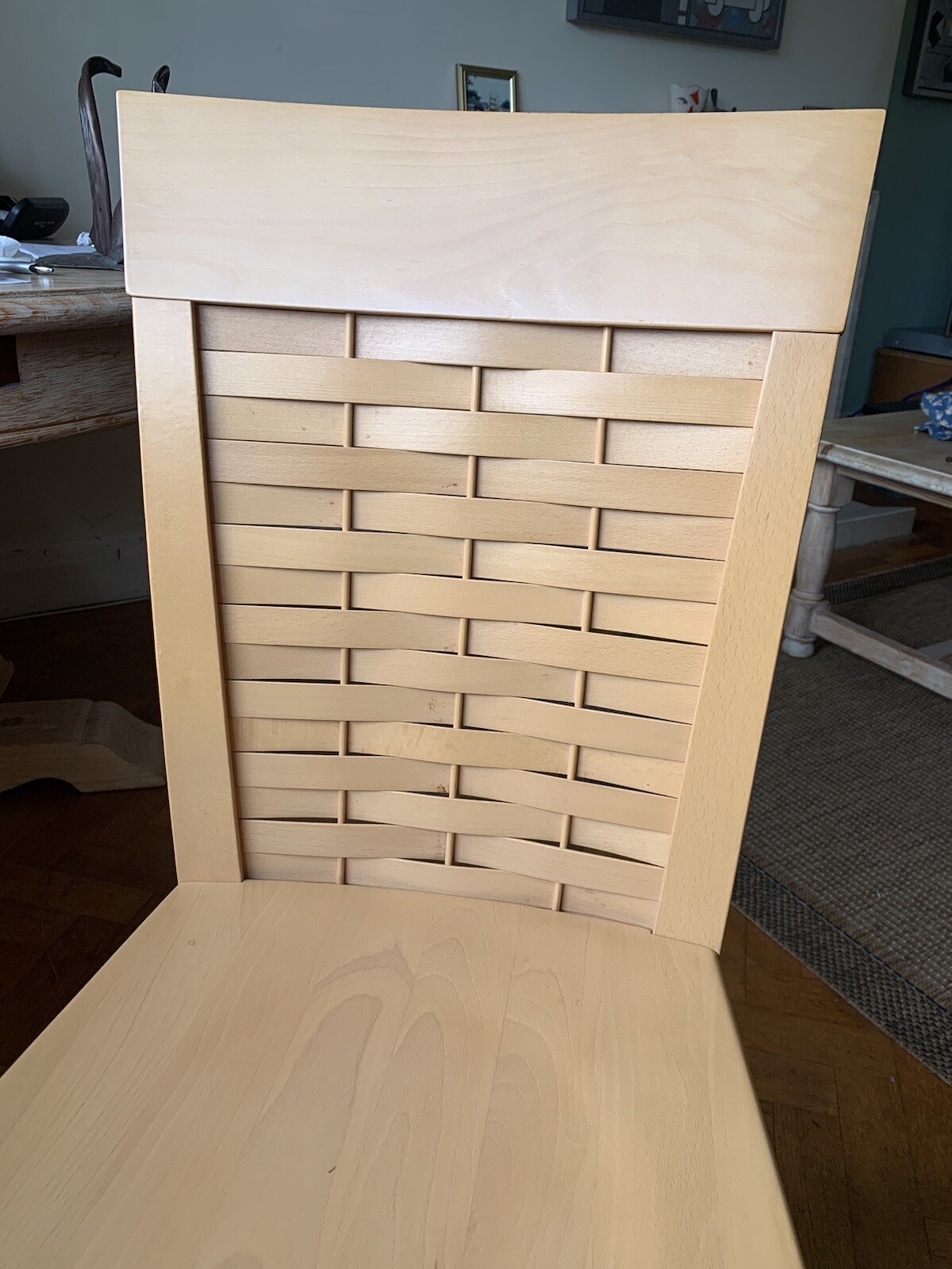 6 wooden dining chairs used eBay