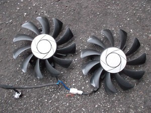 1 Paar original Lüfter Kühler FAN 75mm MSI Geforce GTX 1050Ti 4GT OC Grafikkarte