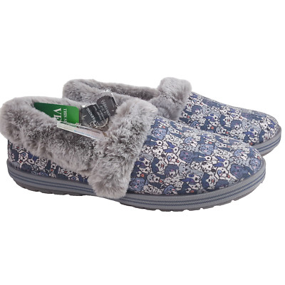 BOBS by Skechers Dogs Too Cozy Woof Lodge Women's Slippers Size 10 NWT/BOX