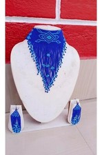 Handmade Seed Bead Necklace American Style Good Necklace Boho Beaded Necklace