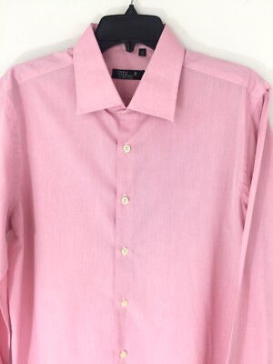 Regina Schrecker Shirt Mens XL Dress 17.5 / 44 Pink 100% Cotton New
