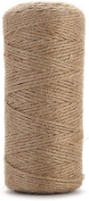 Jute Twine String Hemp Rope - 1312 Feet 2Mm 3Ply Natural Burlap Cord Rolls DIY