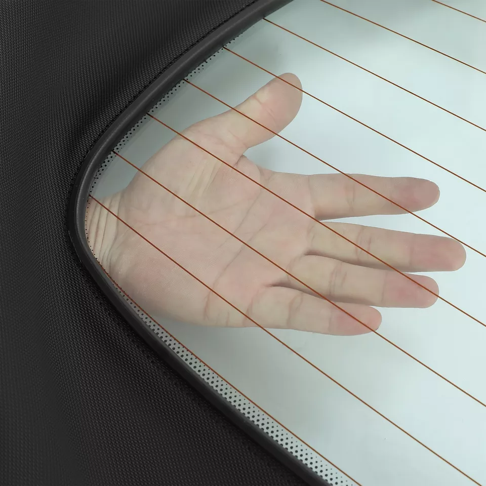 Para Mazda MX-5 Miata 2006-2014 convertible negro techo blando con ventana de vidrio térmico Foto 4 de 4