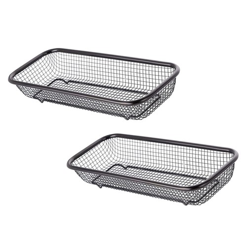 2 Pcs Tableware Tray Chopstick Basket Silverware Organizer Utensil Rack