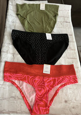 Auden Women's Size Medium 8-10 Cheeky Panties Underwear LOT OF 3