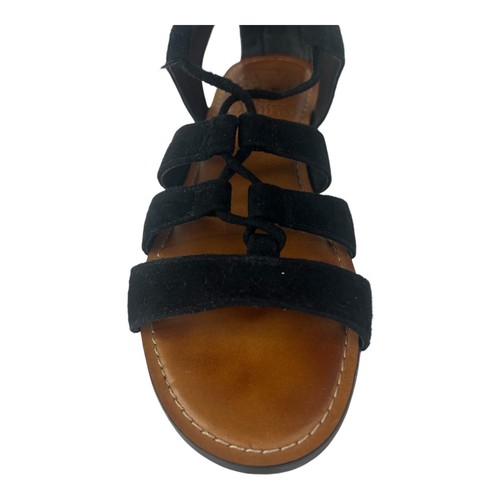 Vince Camuto Marcellin Lace-up Gladiator Sandal Boots Black Suede Zip Size 5.5M - Picture 3 of 9