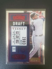 2020 Contenders Baseball Red Foil Draft Ticket Nelson Cruz #2/99. Minnesota 