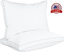 Juego de 2 almohadas tama o queen, almohadas de cama de calidad hotelera