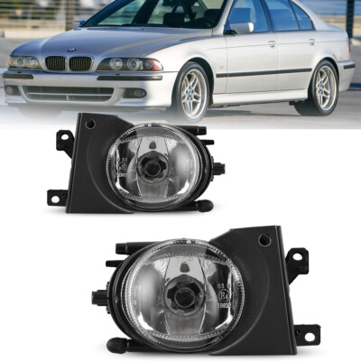 Bumper Fog Lights For 01-03 BMW E39 5 Series 525i 530i 540i Clear Replace Lamps