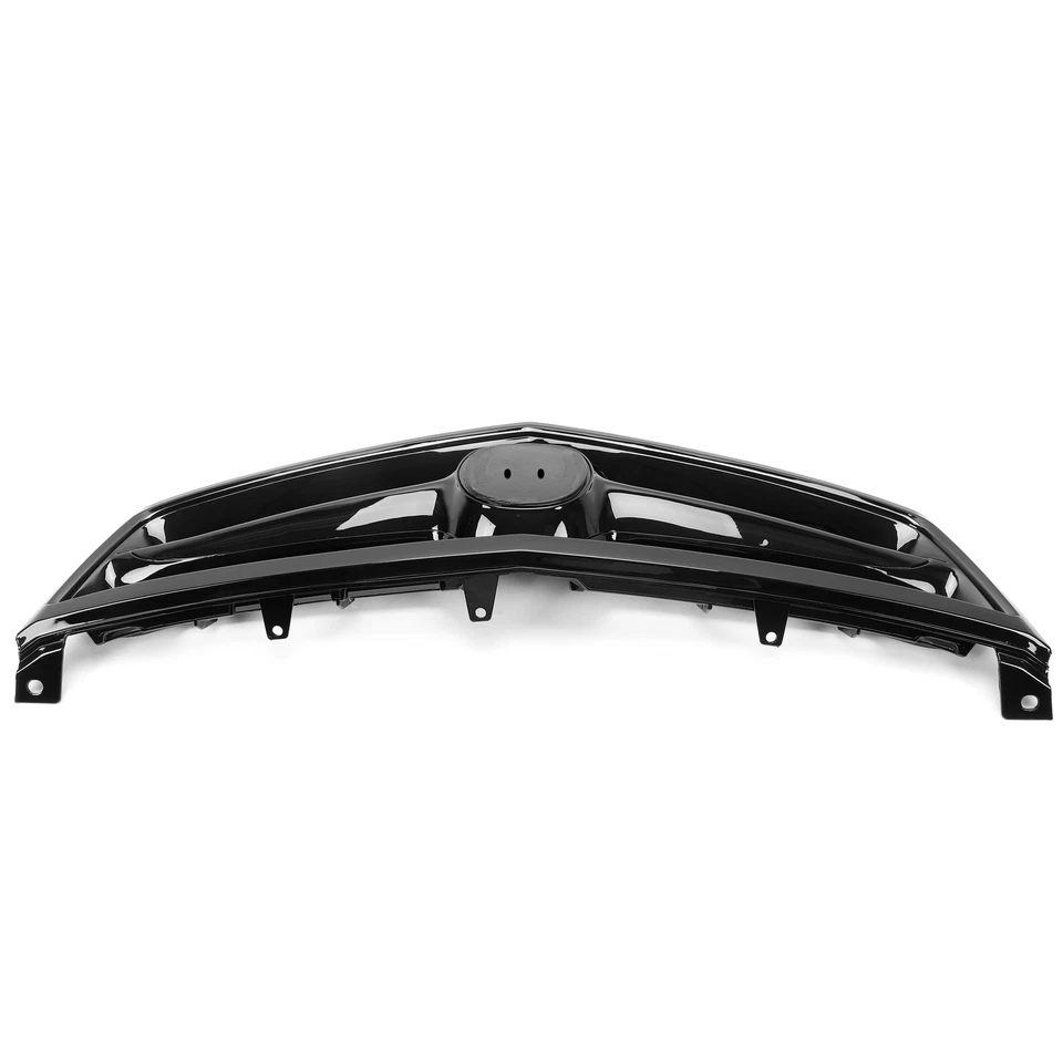 Parrilla superior delantera negra estilo fábrica para Acura TSX sedán 2006 2007 2008 Foto 4 de 4