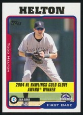 2005 Topps #706 Todd Helton, Colorado Rockies, HOF.