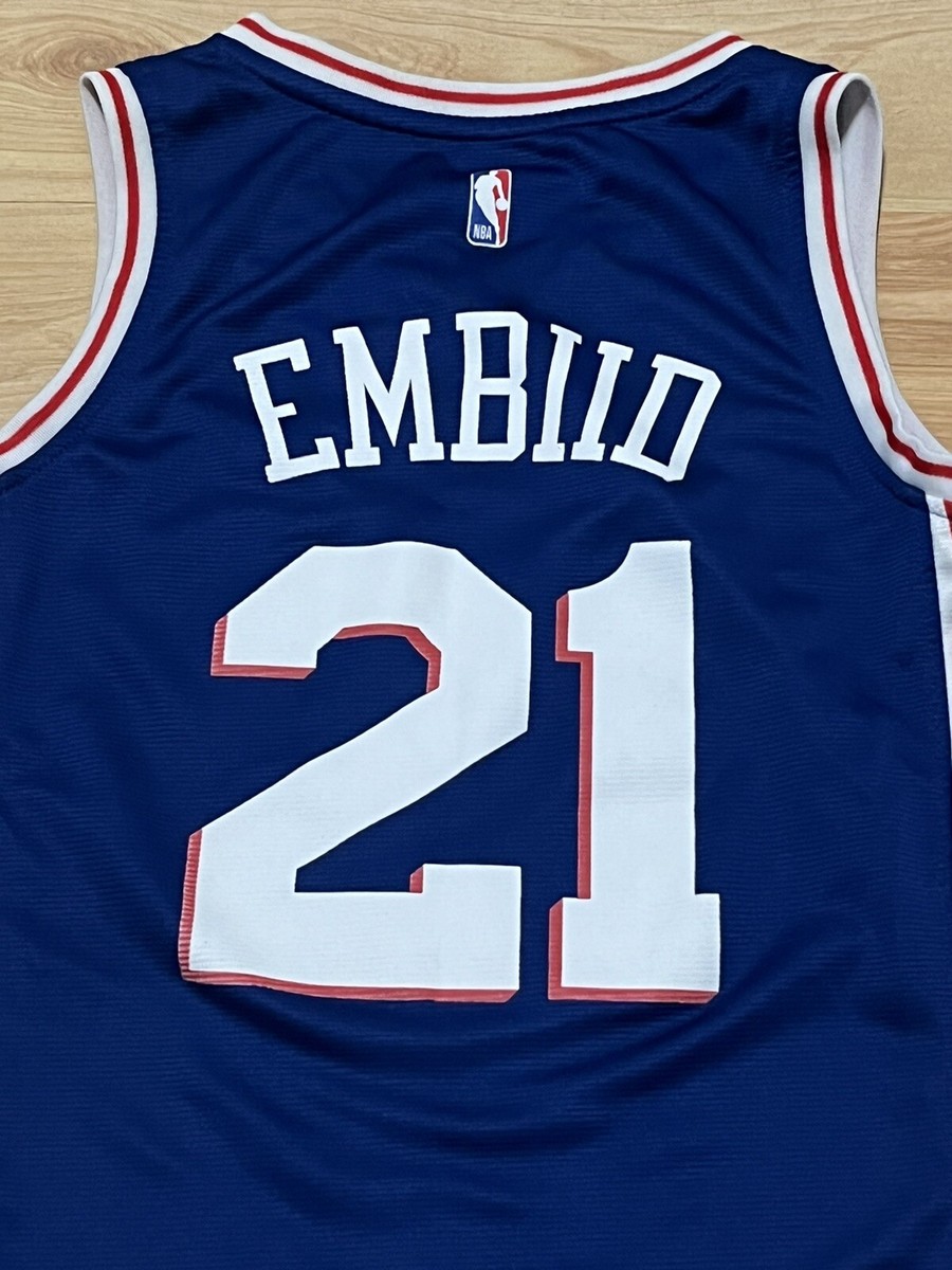 PHILA EMBIID 21番 ユニフォーム Joel Embiid White Philadelphia 76ers Player-Issued #21