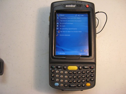 SYMBOL MOTOROLA MC7090-PK0DJQFA8WR 2D BARCODE SCANNER WIFI BLUETOOTH QWERTY MC70 - Afbeelding 1 van 10