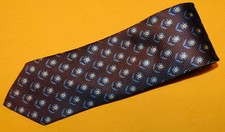 ERMENEGILDO ZEGNA MULTI COLOR GEOMETRIC TIE - TIES - NECK TIESA - DESIGNER TIES.
