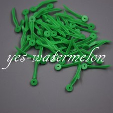 100 Pcs/Box Disposable Plastic Dental Wedge With Holes Green Wave Poly-Wedge