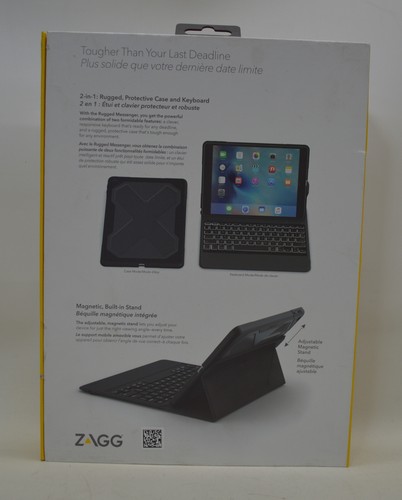 Zagg robuster Messenger und Bluetooth Tastatur für Apple iPad - schwarz*neu unbenutzt* - Bild 2 von 4