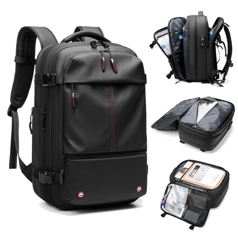 Vakuum-Rucksack Mit Luftpumpe / 60L Anti-Diebstahl Vakuumkompressionsrucksack - Bild 2 von 4