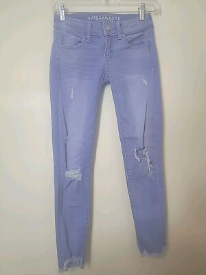 American Eagle Outfitters Super Low Jegging Aeo Denim Cafe Size 00 Short