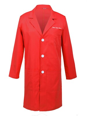 Custom Embroidered Men's Lab Coat Laboratory Doctor Workwear 