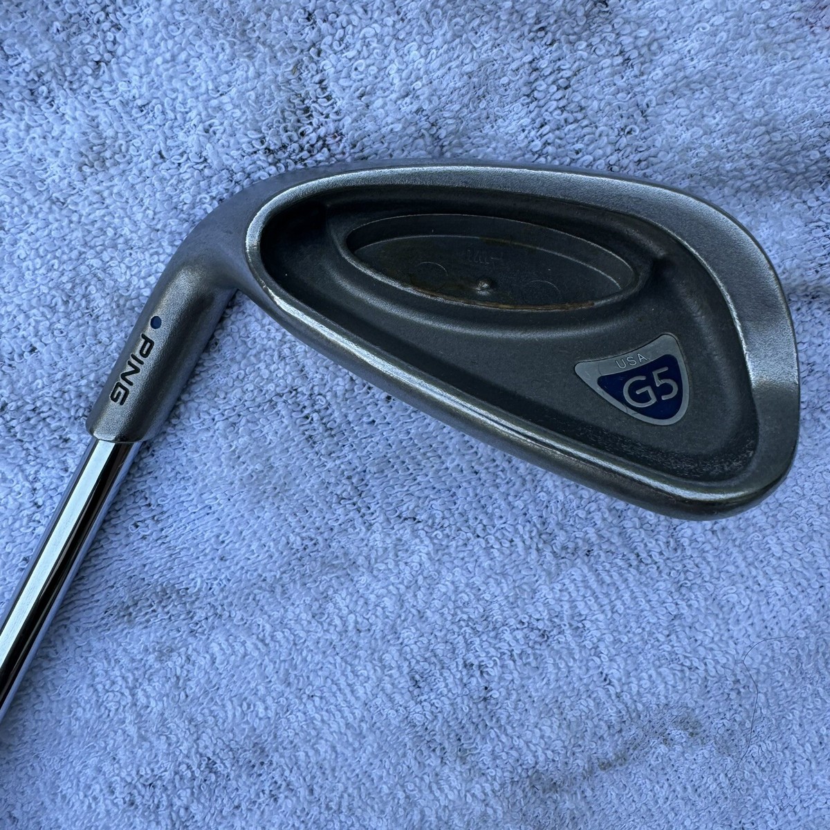 Left Handed Ping G5 Black Dot 9 Iron Regular Steel Shaft Ping Grip Left Handed Ping G5 Black Dot 9 Iron Regular Steel Shaft Ping Grip