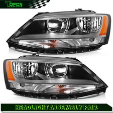 Fits 2011-2018 Volkswagen Jetta Headlights Assembly Replacement Front Headlamp