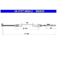 Handbremsseil Hinten Links FüR Peugeot 406 8B 8E 1.8 1.9 95 Bis 04 ATE DHW BFZ