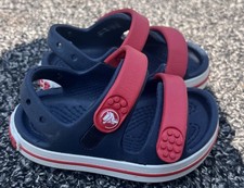 Crocs Sandals Infant Size C4. Red/White/Blue