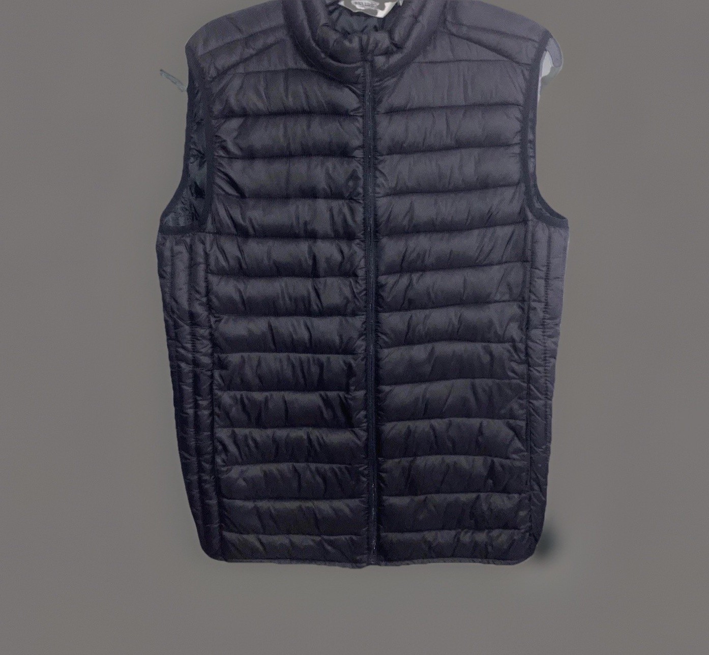 Pull & Bear Basics Collection Black Quilted Zip P… - image 1