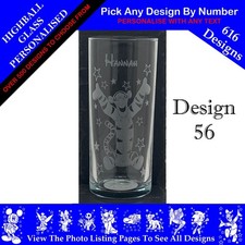 Disney Tigger Personalised Engraved Highball Glass Gift Boxed