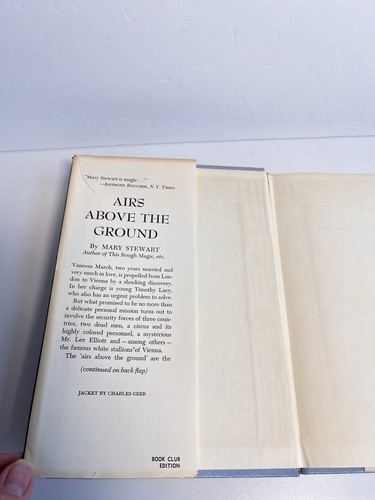 AIRS ABOVE THE GROUND by Mary Stewart 1965 HBDJ 1st Ed - Picture 5 of 11