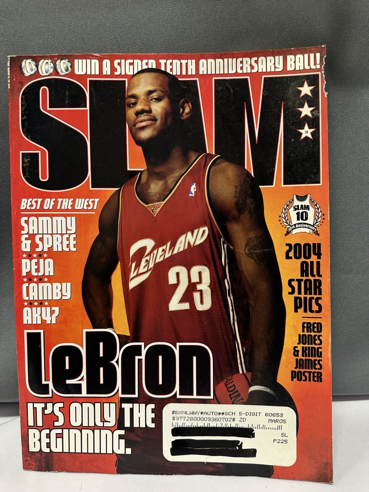 SLAM Magazine March 2005 LeBron James Cover Cavaliers NBA Basketball Issue