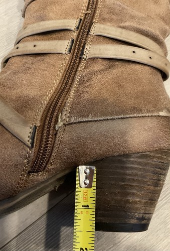 Botas de tacón marrón Bare Traps Rocky para mujer con cremallera talla 6,5 M - Imagen 8 de 12