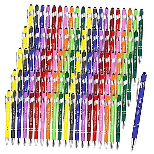 Engrowtic 50 Set Inspirational Pens Gifts Bulk Bee Mental Health Motivational - View #4
