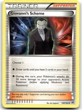 Giovanni's Scheme 138/162 XY - BREAKthrough Uncommon Normal Pokemon TCG MP