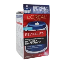 L'Oreal Paris Revitalift Pressed Night Cream with Retinol, Niacinamide, 1.7 oz