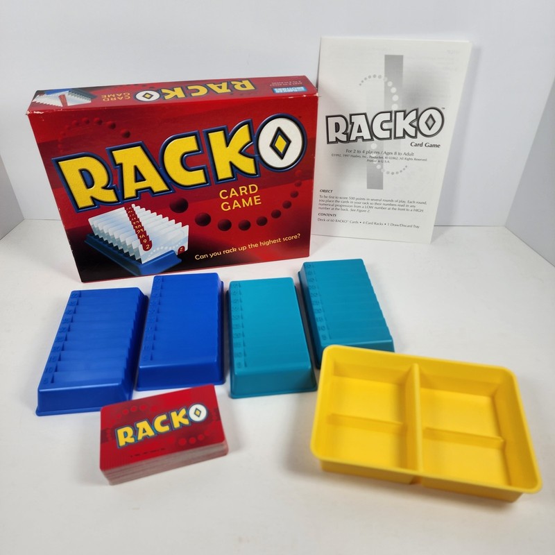 Racko Card Game 100% Complete Vintage 1997 Parker Brothers Hasbro Family Game