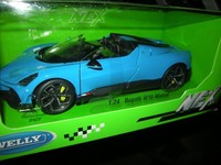 1:24 Welly Bugatti W16 Mistral Blue In Ovp