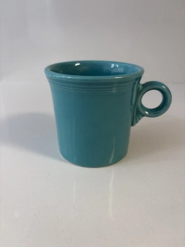 Fiestaware Fiesta Coffee Mugs Ring Handle Turquoise Teal
