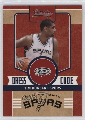 2010-11 Panini Classics Dress Code Silver 50/250 Tim Duncan #5 HOF nd3