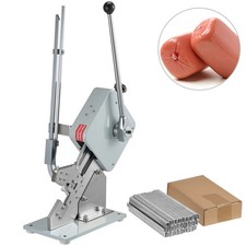 Manual U-shape Sausage Clipper Clipping Machine with 1 Box of Clips 5000pcs 