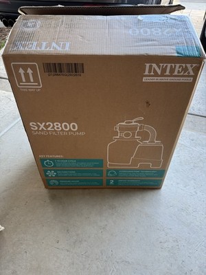 Intex Krystal Clear 2800 GPH Above Ground Swimming Pool Sand Filter Pump 26647EG