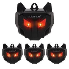 MAGIC CAT Solar Animal Repellent, Wild Animal Predator Red Eyes LED Blinking ...