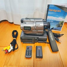 SONY CCD-TR1 Hi8 Video Camera Set Dubbing Station Used Japan Genuine
