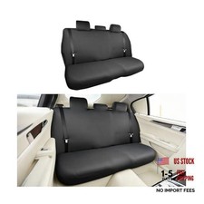 Car Back Seat Cover, Elastic Cloth Dustproof Scratch-Resistant Black