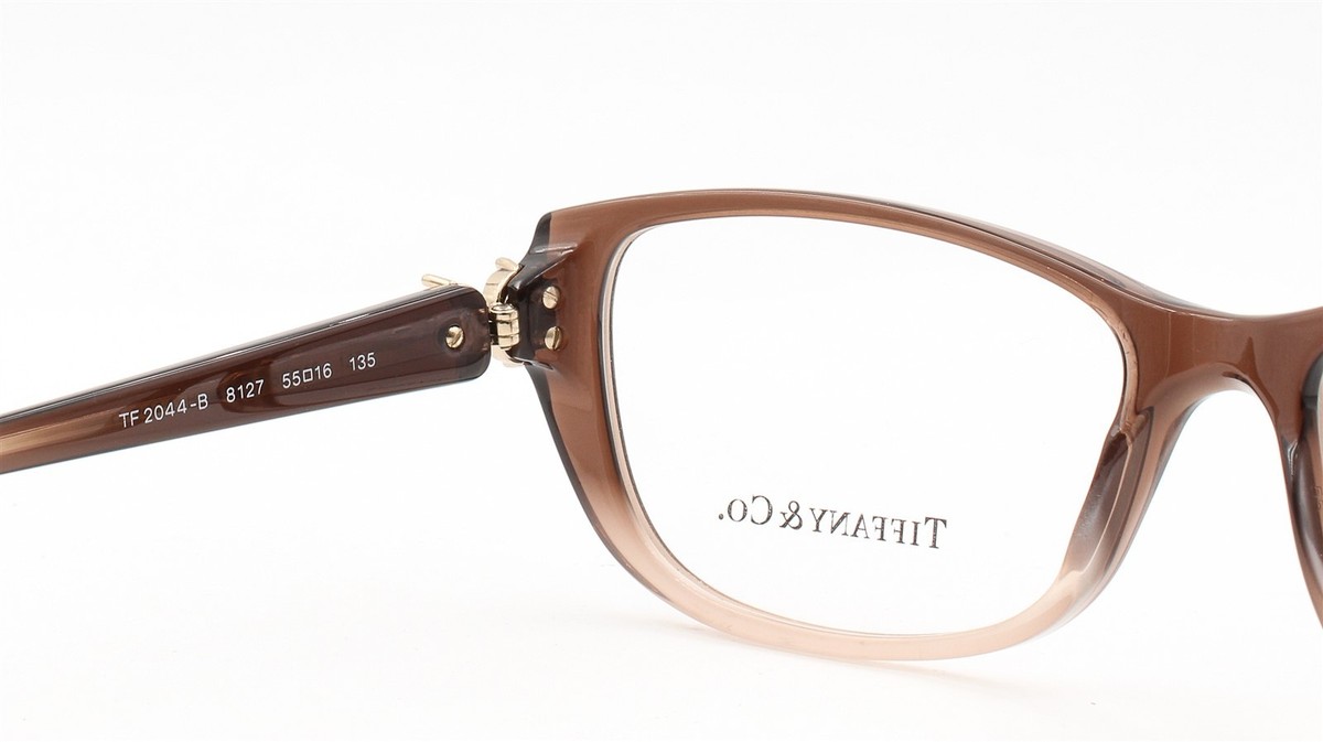 Tiffany & Co TF 2044B 8127 Eyeglasses Glasses Brown Gradient w/ Crystals 55mm Tiffany & Co. TF 2044-B 8127 55-16-135mm Eyeglasses FRAMES  main image 3